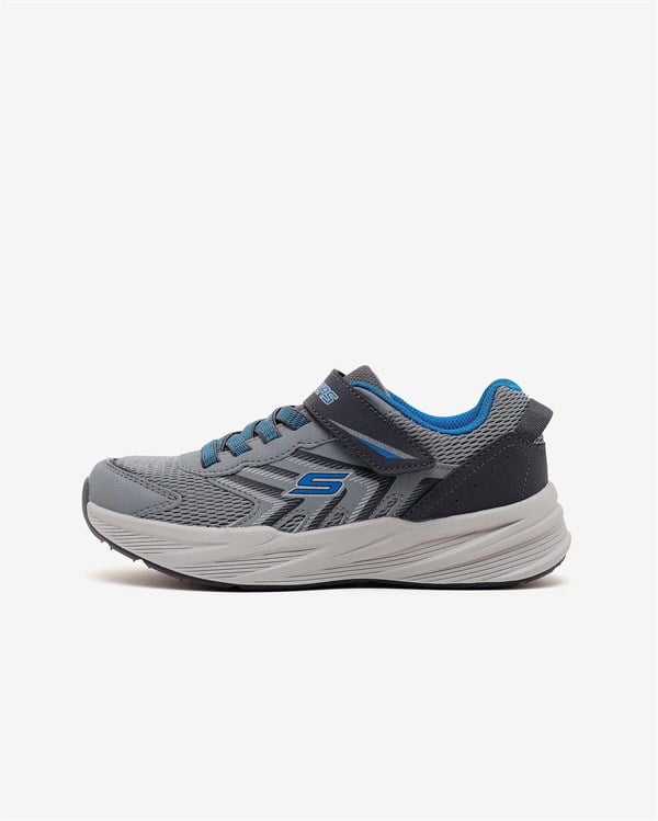 Skechers Microspec Tread Erkek Çocuk Gri Mavi Spor Ayakkabı (404115L GYBL)