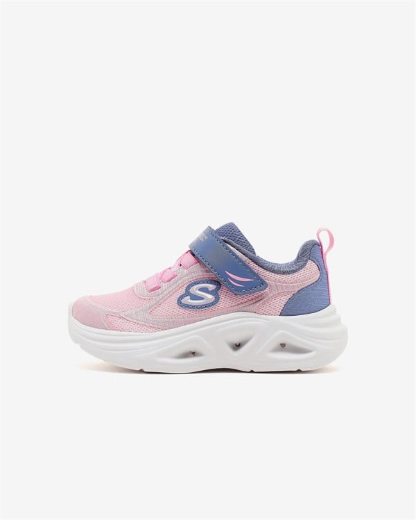 Skechers S-Lights Sola Glow 2.0 Kız Çocuk Pembe Işıklı Spor Ayakkabı (303729N GYPK)