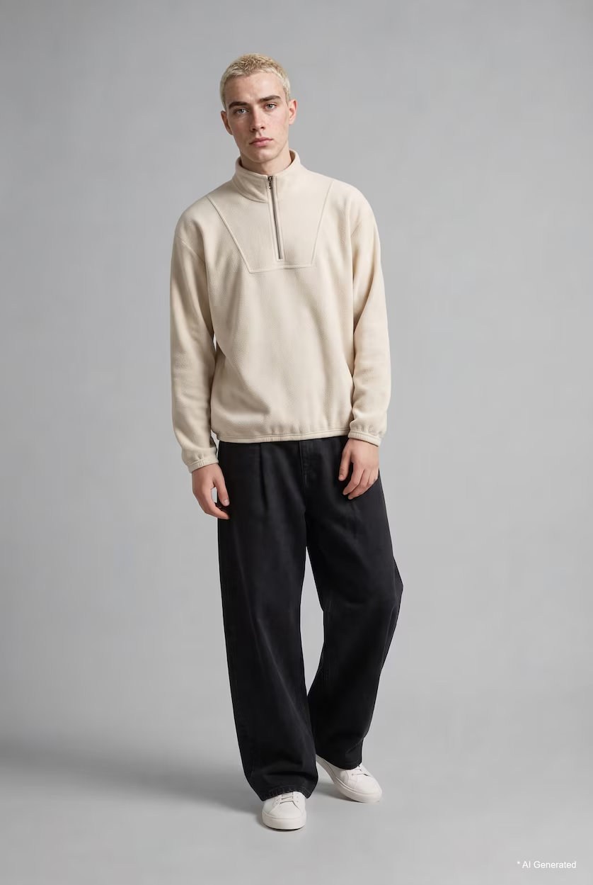 DEFACTO Knitted Sweat Shirt E8632AX