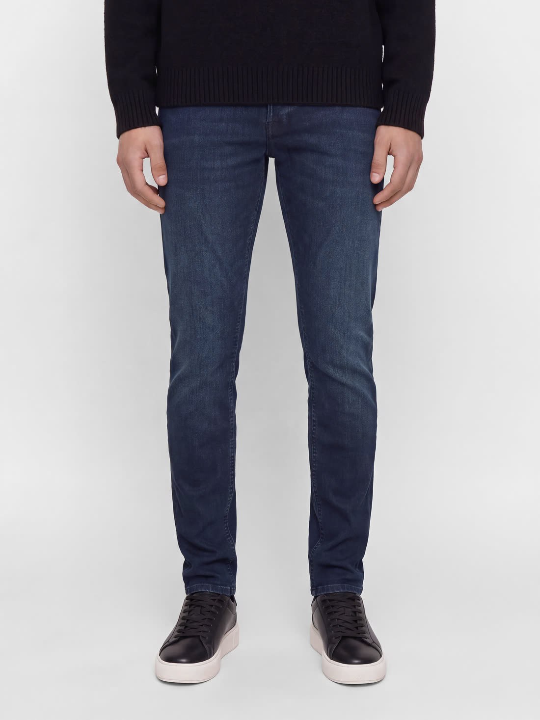 Jack & Jones Jjiglenn Slim Fit Erkek Dar Paça Esnek Yıkamalı Jean Pantolon Mavi
