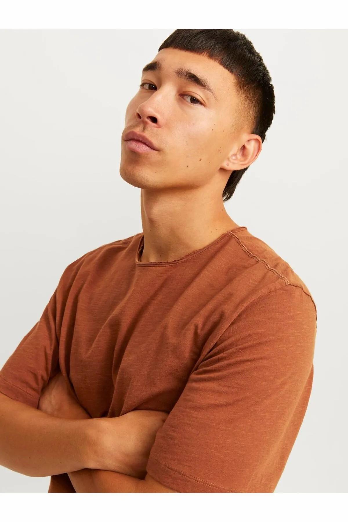 JACK&JONES TSH 12182498 NECK SS NOOS