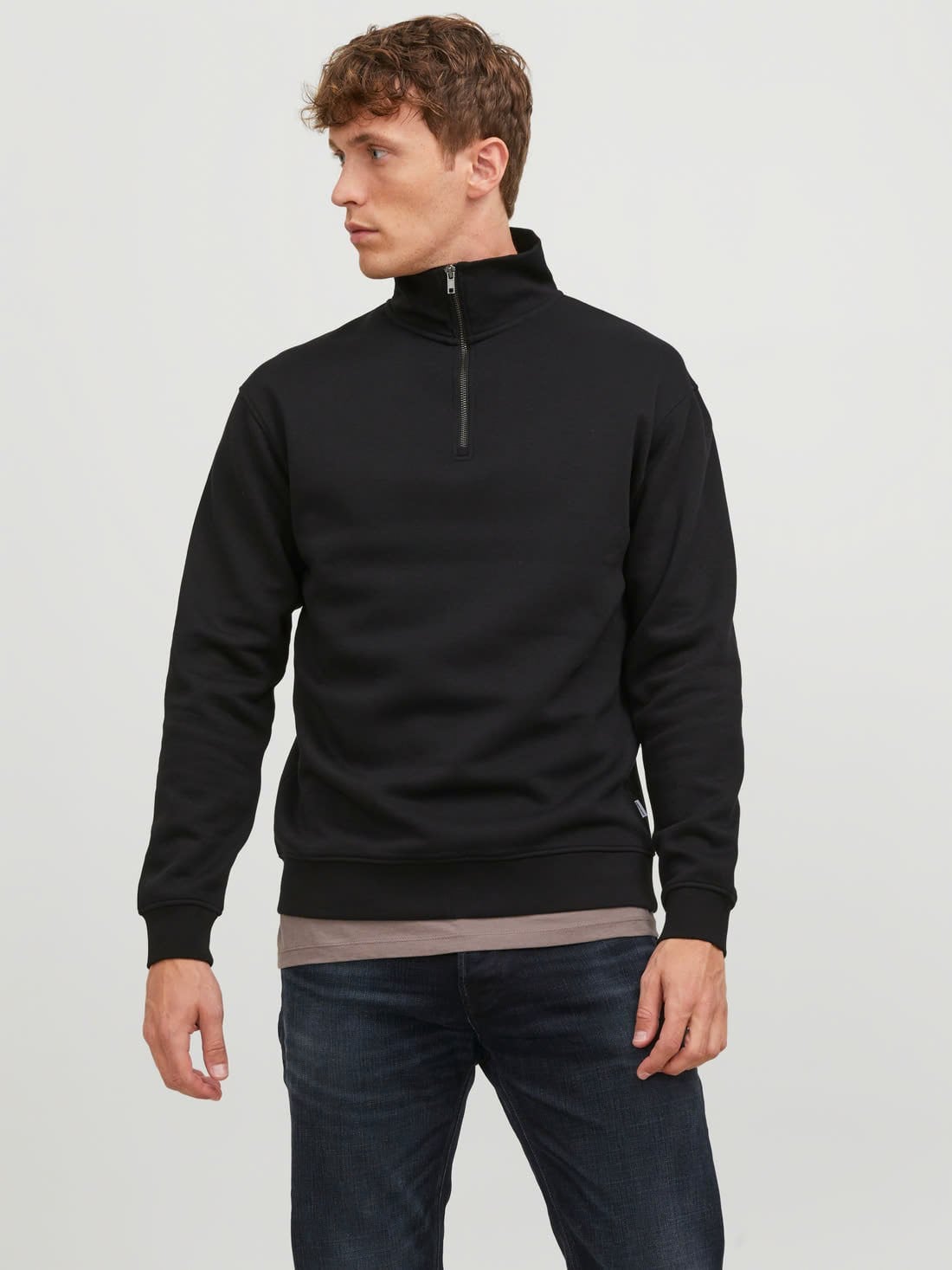 JJEBRADLEY SWEAT HALF ZIP NOOS 12250747