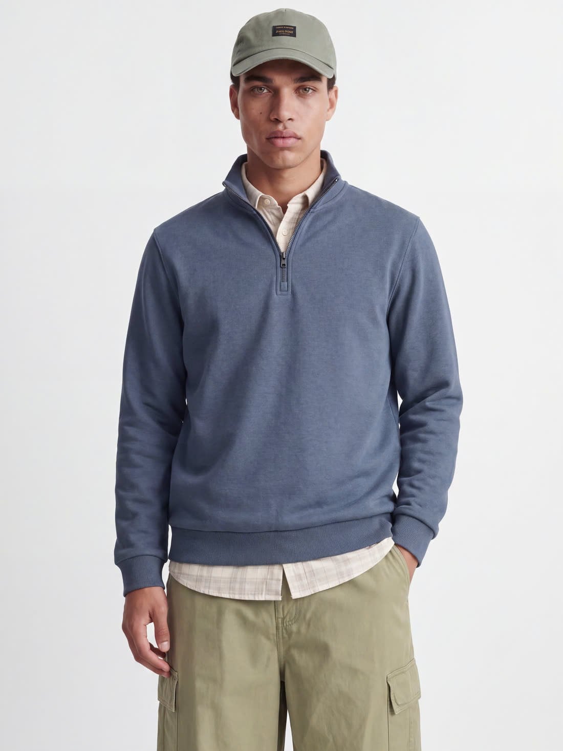 JJEBRADLEY SWEAT HALF ZIP NOOS 12250747