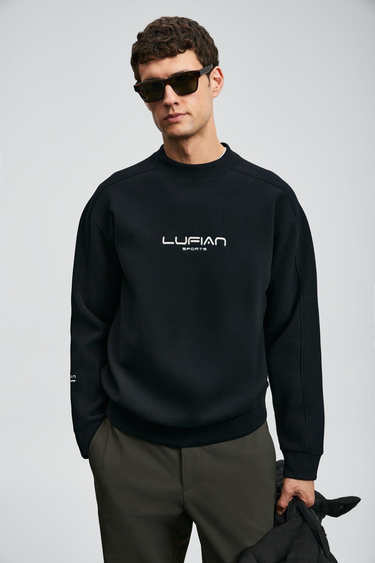 LUFIAN SWEAT 112030182 DARK SWEAT SHIRT