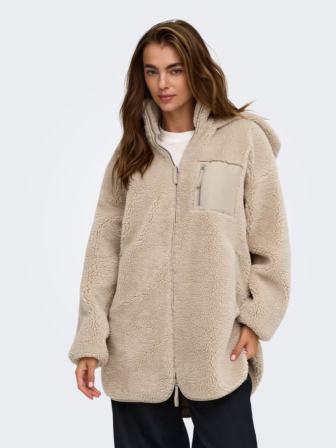 ONLY 15230461 ONLSASCHA SHERPA JACKET CC OTW
