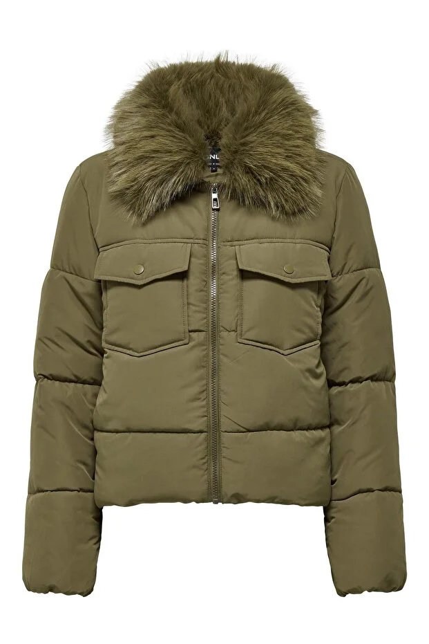 ONLY 15322000 ONLMAGGI FUR PUFFER LIFE CC OTW