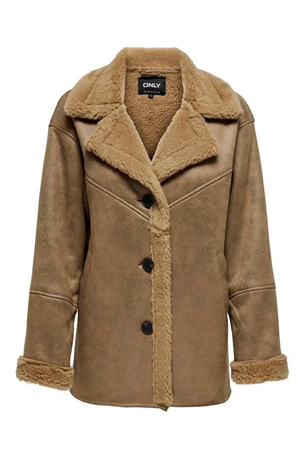 ONLY 15322037 ONLYLVA BONDED COLLAR COAT CC OTW