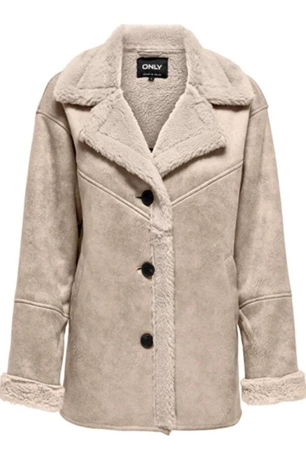 ONLY 15322037 ONLYLVA BONDED COLLAR COAT CC OTW