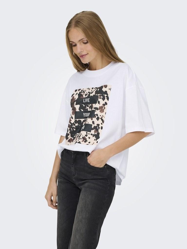 ONLY 15358200 ONLRIRI S/S AOP PRINT TOP BOX JRS