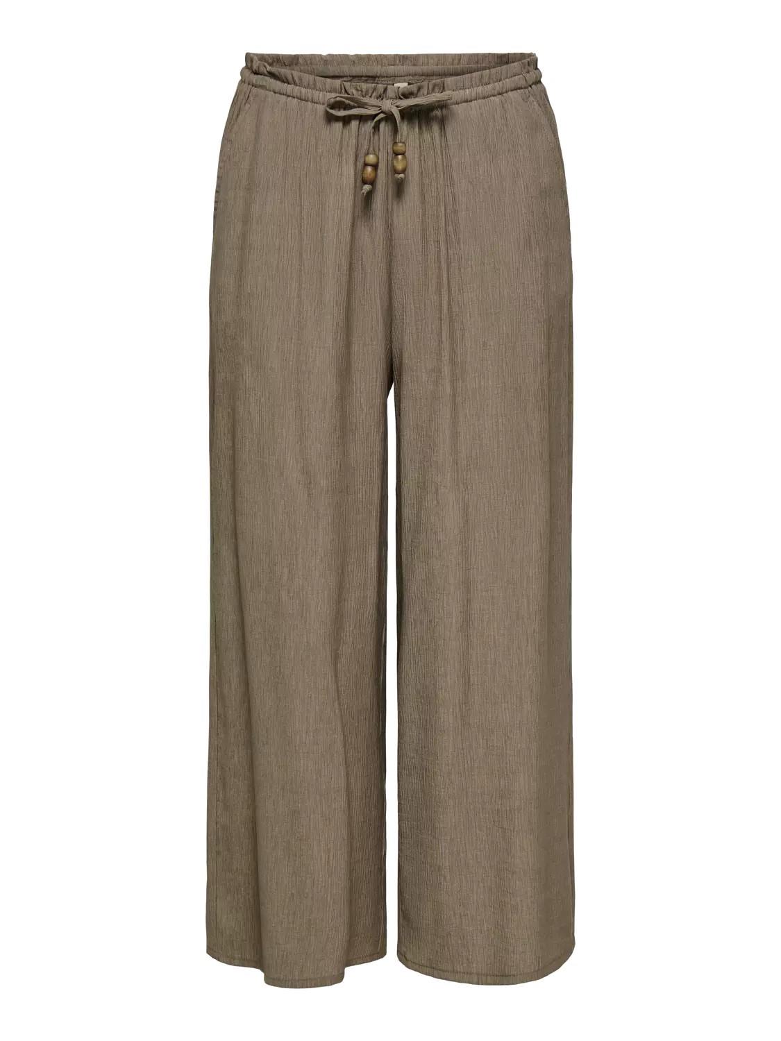 Only OnlNele MW Culotte Struct Pant PNT CS Kadın Pantolon Walnut (15371224)
