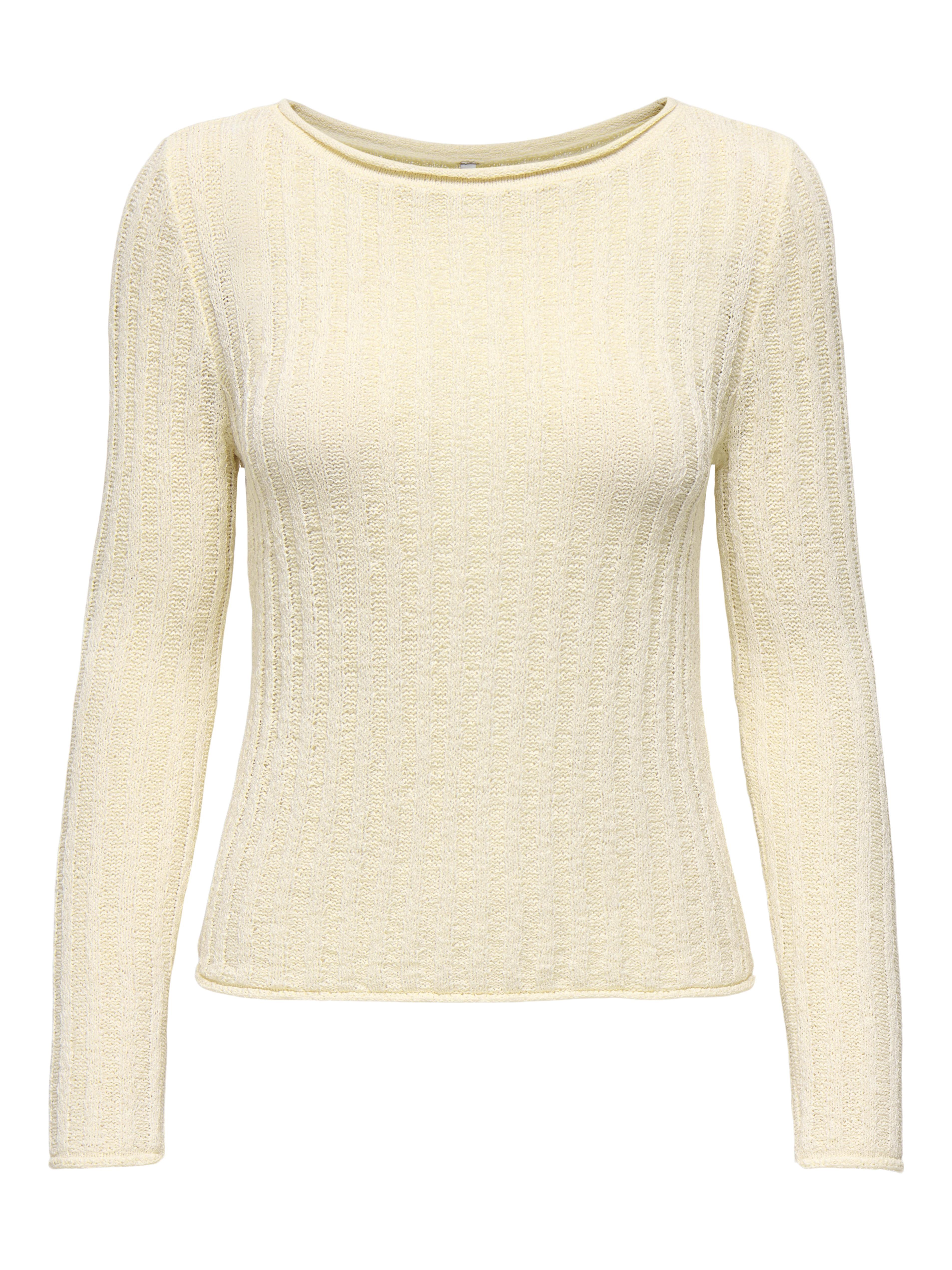 ONLY ONLPAMELA LS RIB O-NECK PULLOVER CC KNT 15363061
