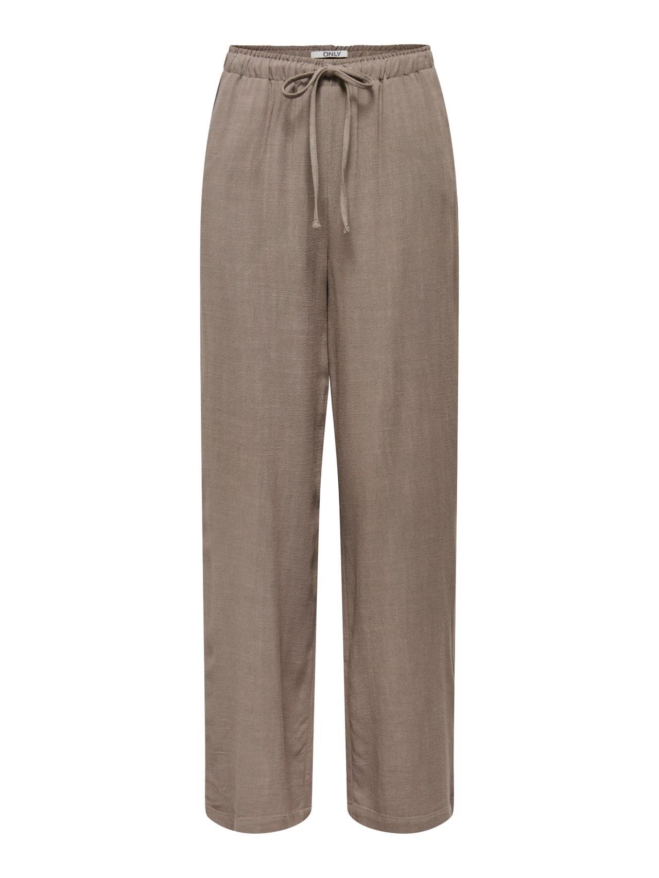 ONLY ONLSIESTA MW PULL-UP LINEN BL PNT NOOS 15322263