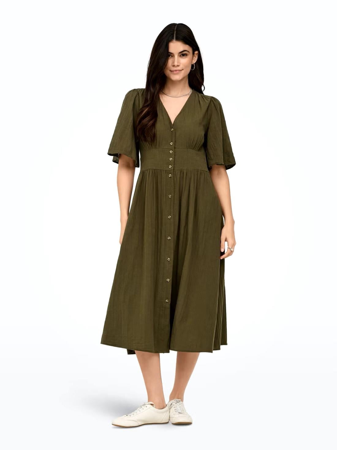 ONLY ONLTIZANA 2/4 MIDI DRESS WVN NOOS 15373535