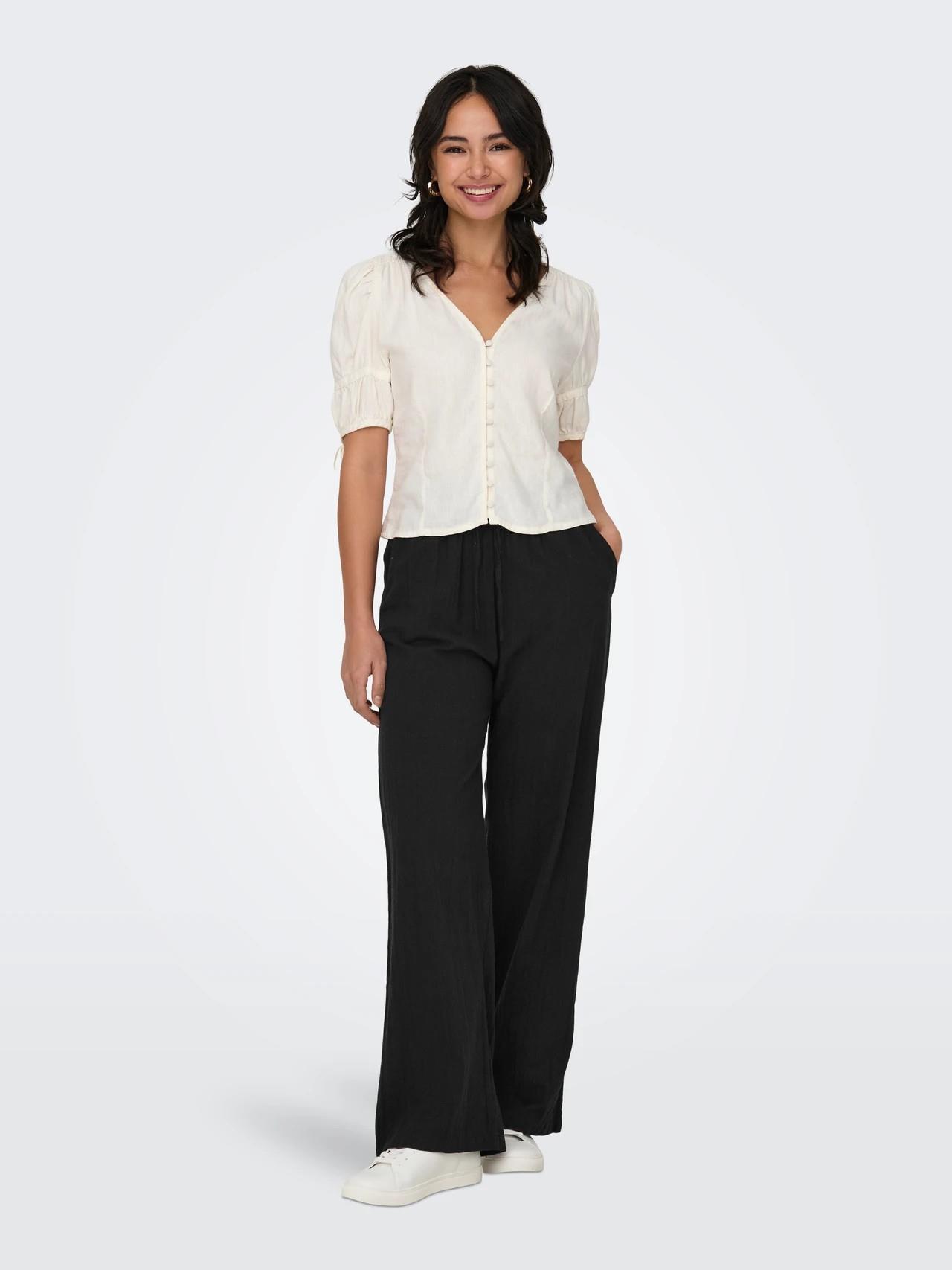 ONLY ONLTIZANA COTTON LOOSE PANTS WVN NOOS 15319090