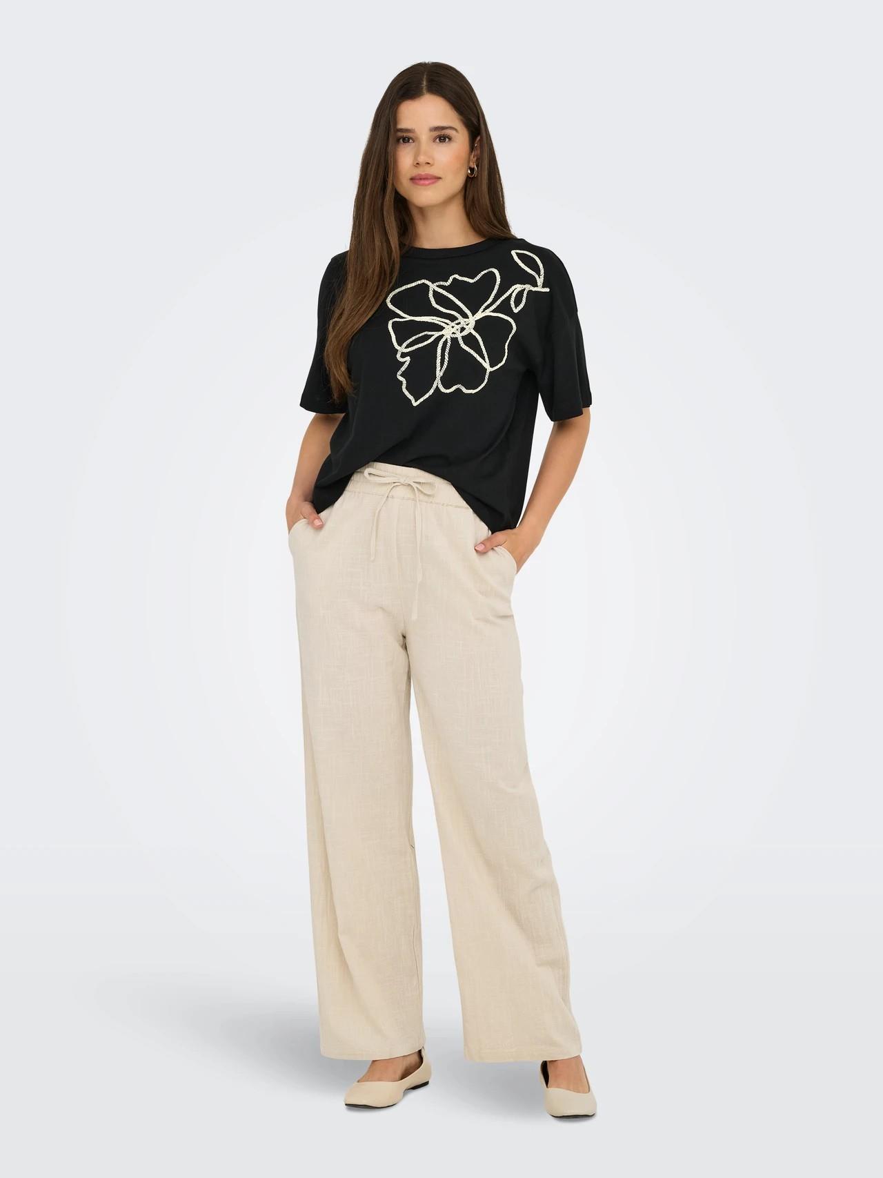 ONLY ONLTIZANA COTTON LOOSE PANTS WVN NOOS 15319090