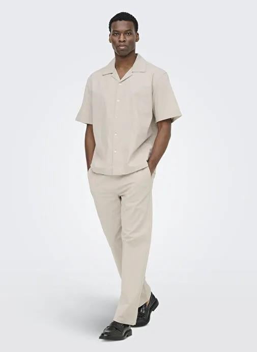 ONLY & SONS ONSREID LINUS TAPERED 0571 SLUB PANT 22036359