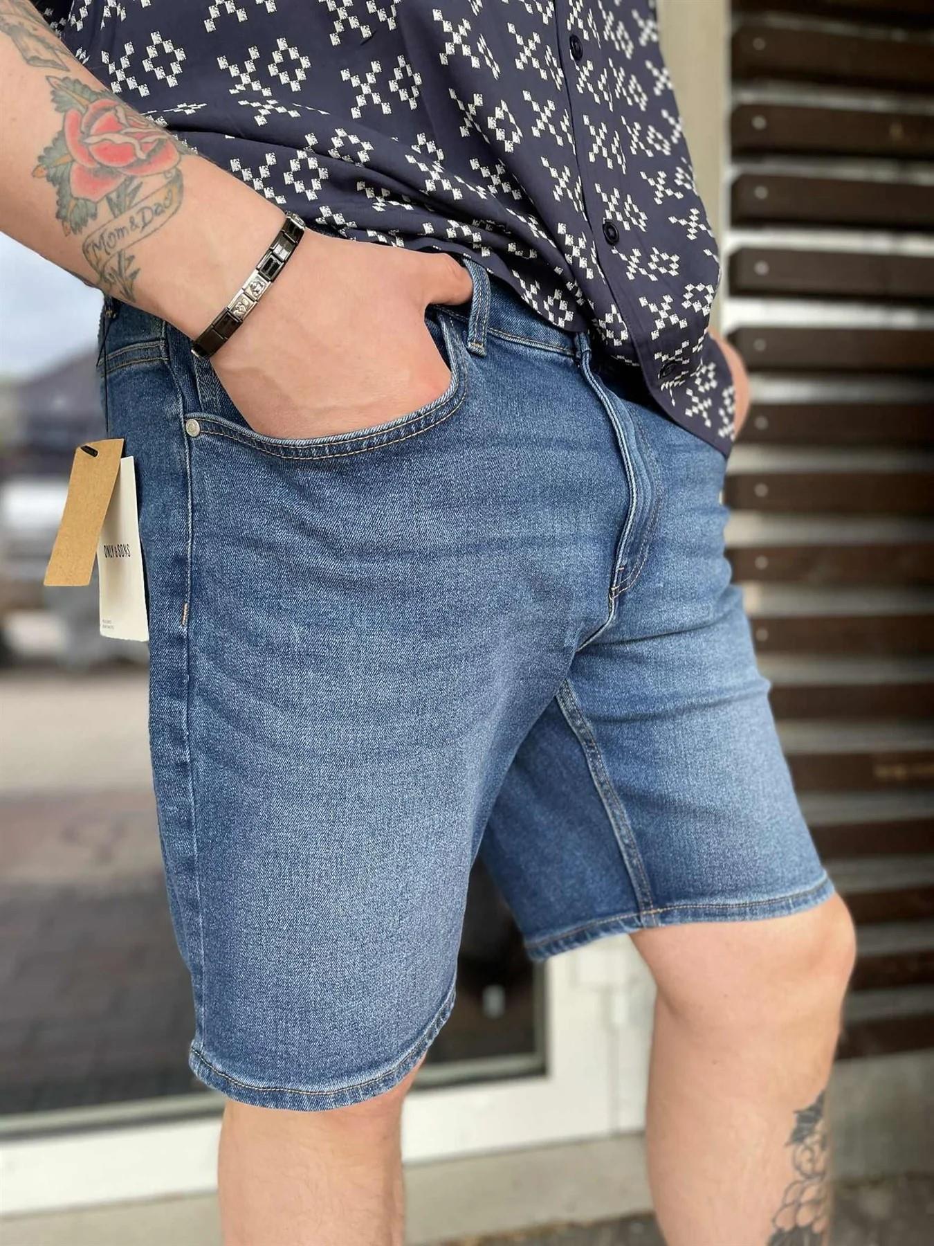 ONLY & SONS ONSWEFT BOX PIM DNM SHORTS 22032927