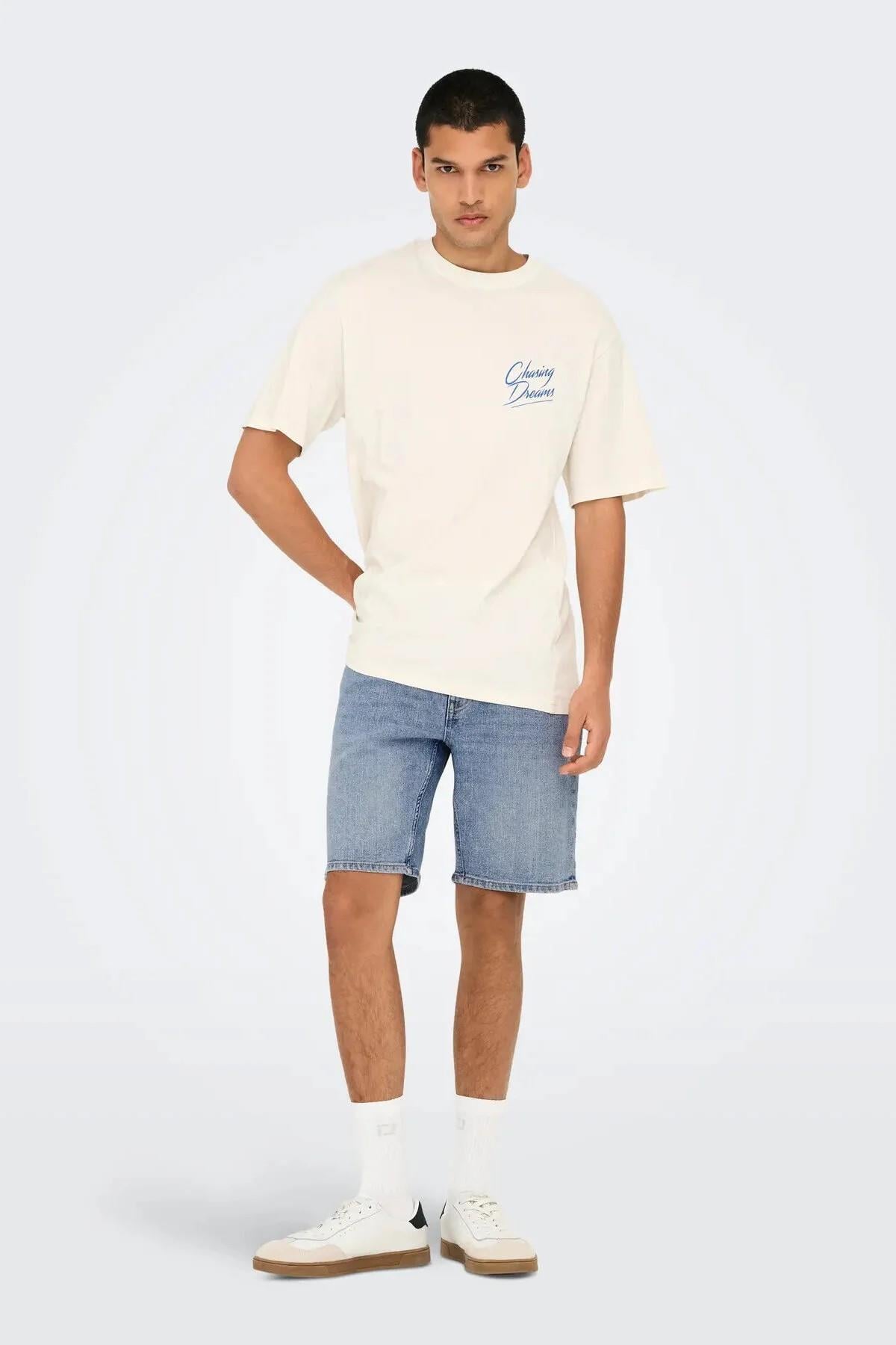 ONLY & SONS ONSWEFT BOX PIM DNM SHORTS 22032927