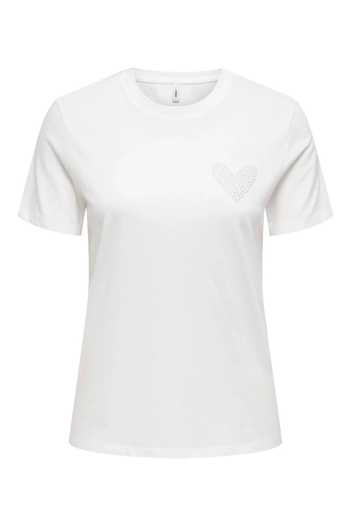 ONLY T-SHİRT 15343771 ONLRARIANA LIFE S/S O-NECK