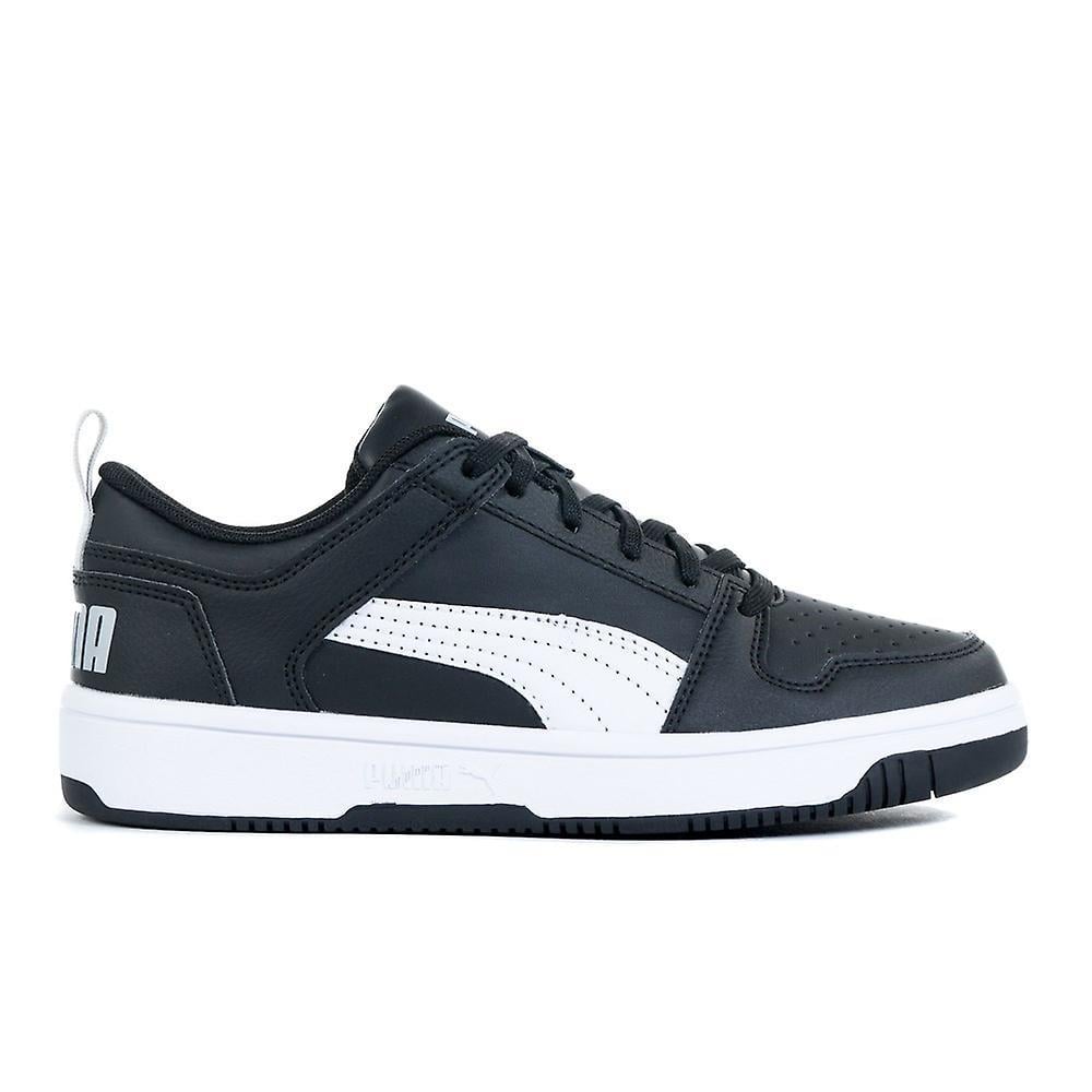 PUMA 37049002 Puma Rebound Layup Lo SL Jr-Puma Black-White-High Rise
