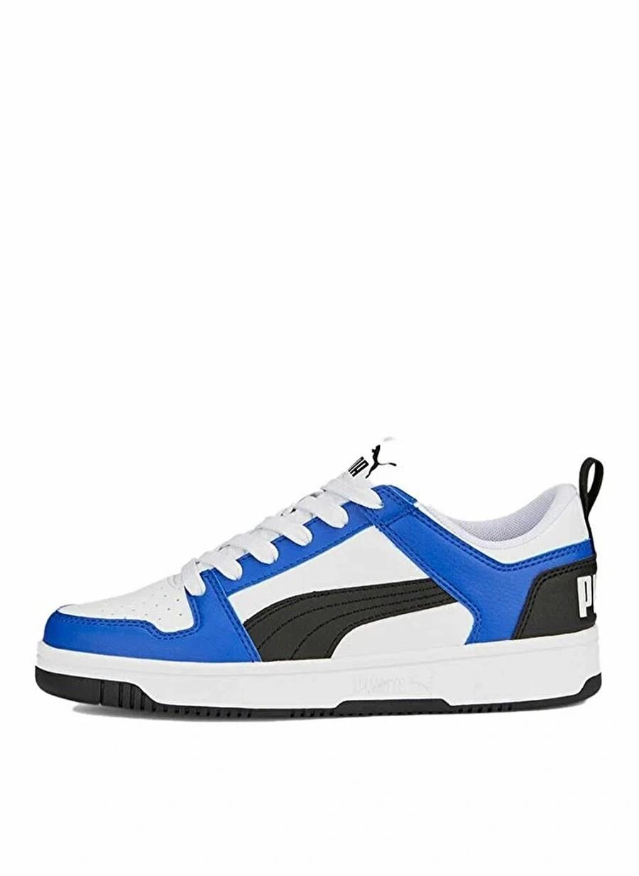 PUMA 37049019 Puma Rebound Layup Lo SL Jr-PUMA White-Black-Sapphire