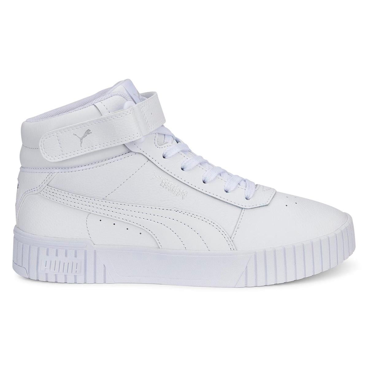PUMA 38585102 Carina 2.0 Mid  White- White- Silver