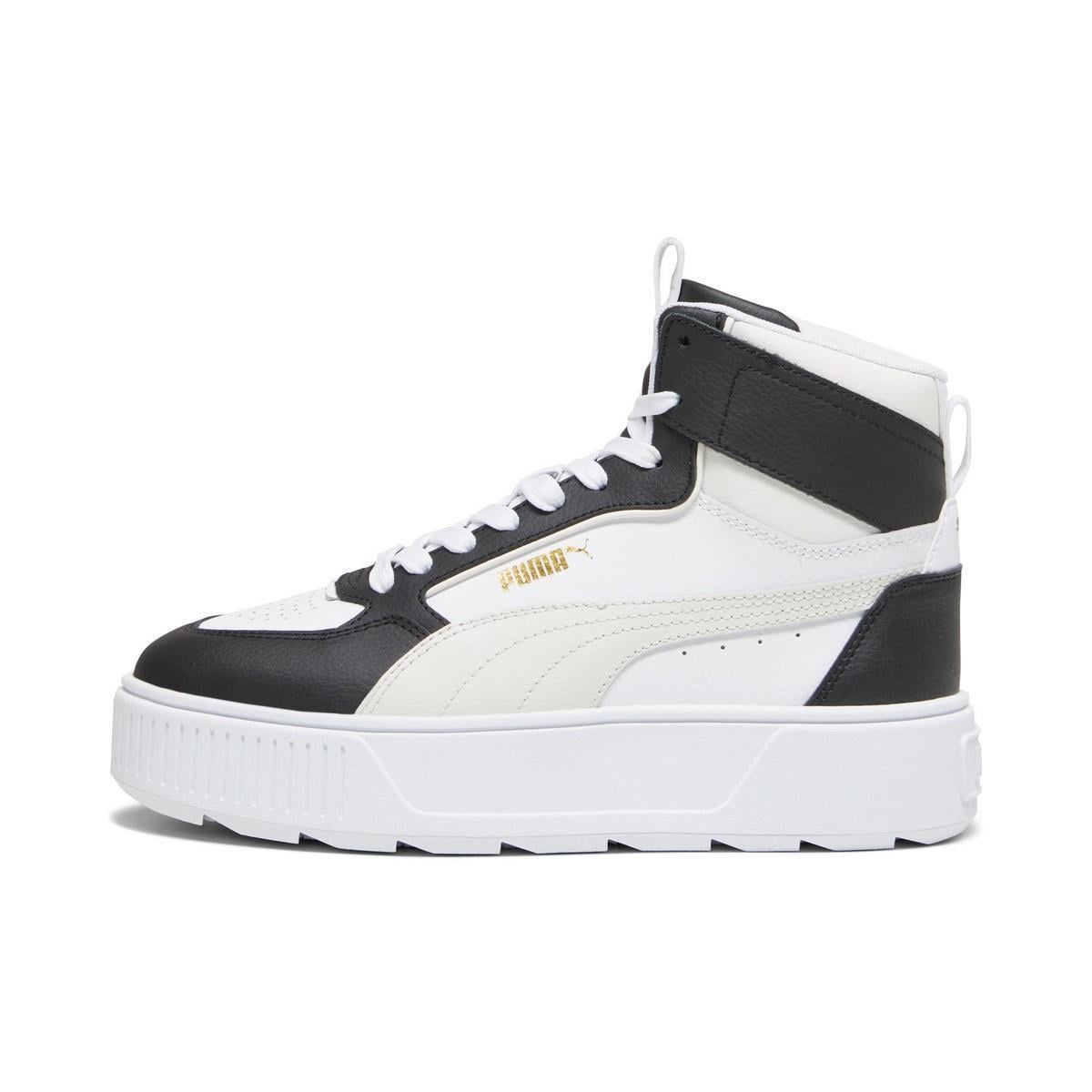 PUMA 38721311 Karmen Rebelle Mid  White-Vapor Gray- Black
