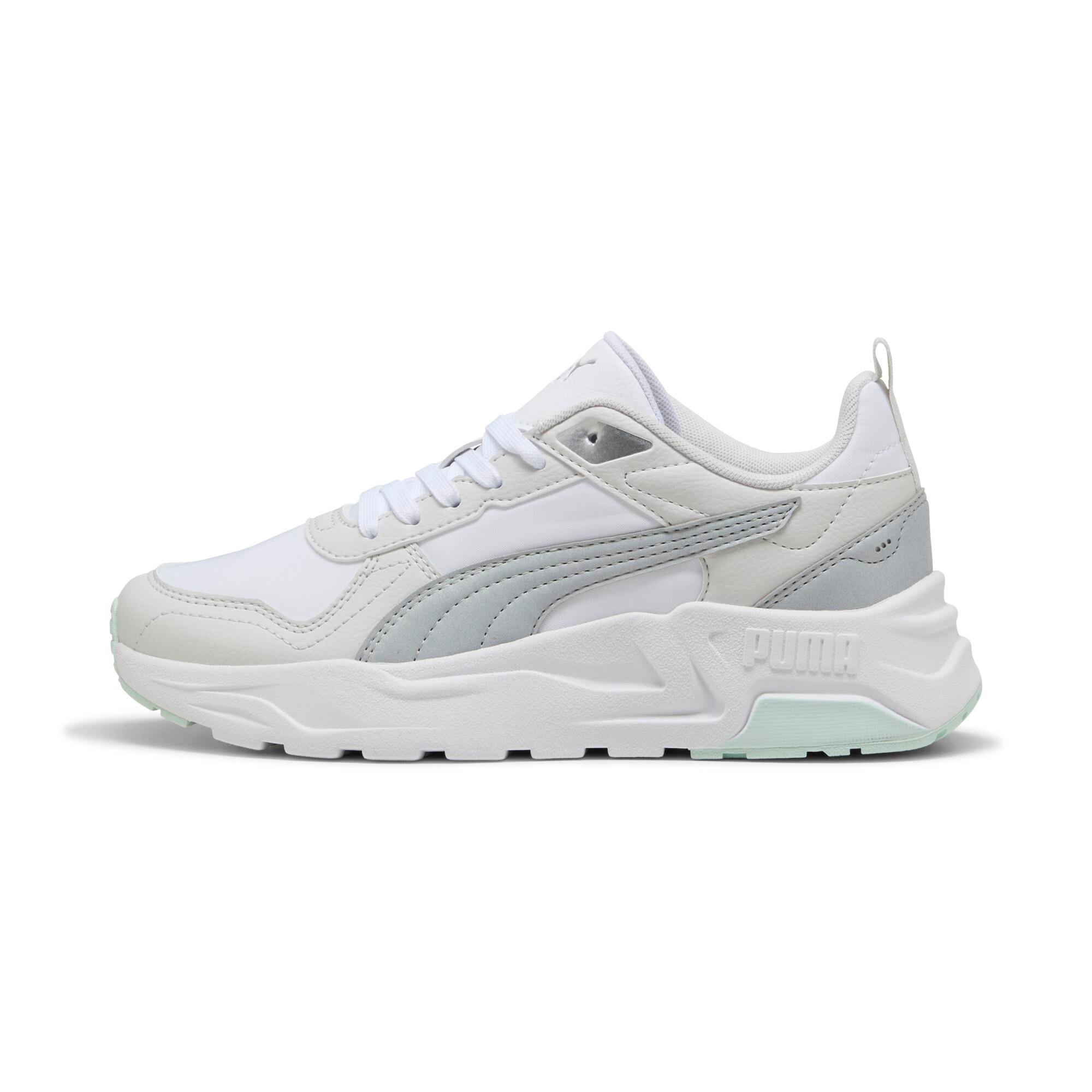 PUMA 40070401 Trinity 2 Lite Aqua Metallic  White- Silver-Peaceful Blue
