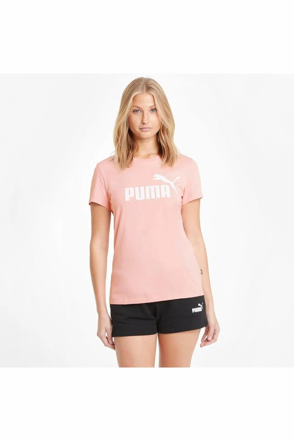 PUMA 58677480 ESS Logo Tee-Bridal Rose