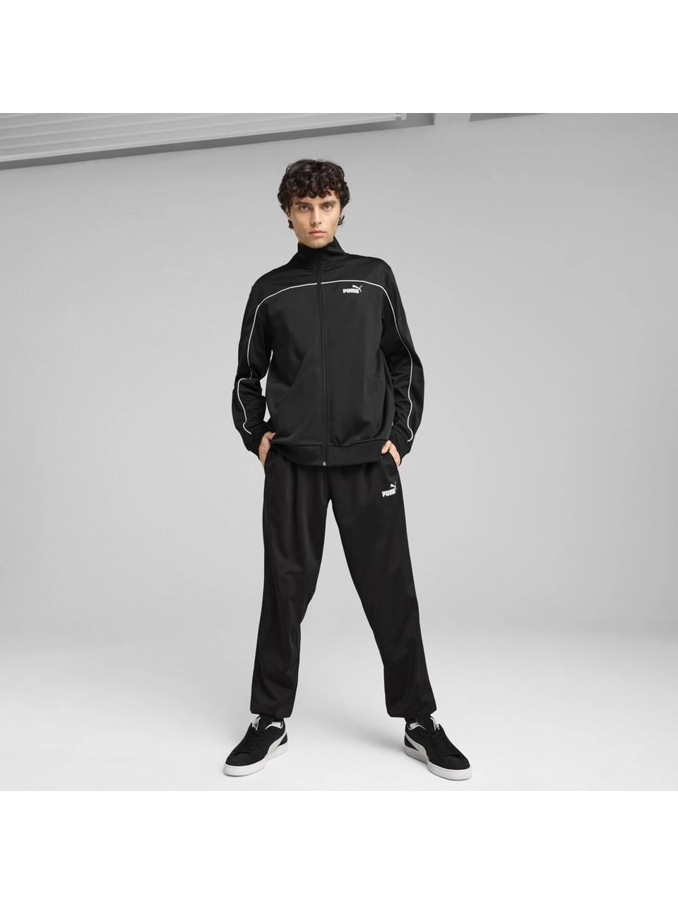 PUMA 68485201 Poly Piping Suit  Black
