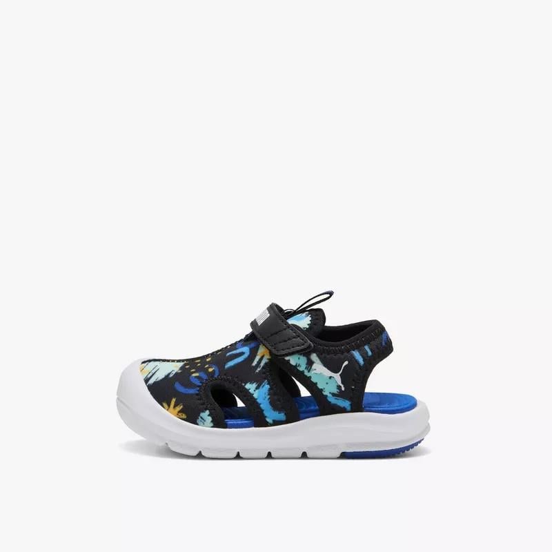 PUMA Çocuk Sandalet 40169501 Fun Racer SandalAOPVInf  Black-Vivid Blue