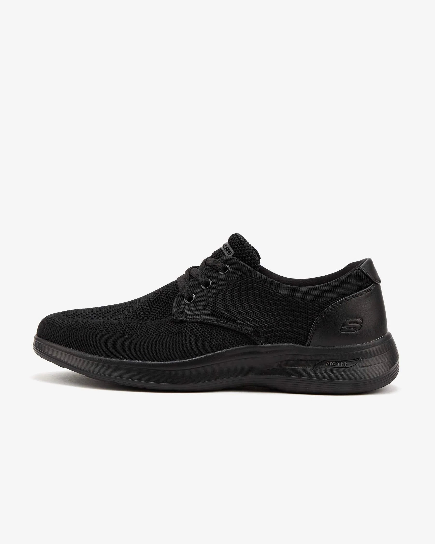 Skechers Arch Fit Darlo Weedon 204463 BBK Erkek Siyah Günlük Sneaker Spor Ayakkabı