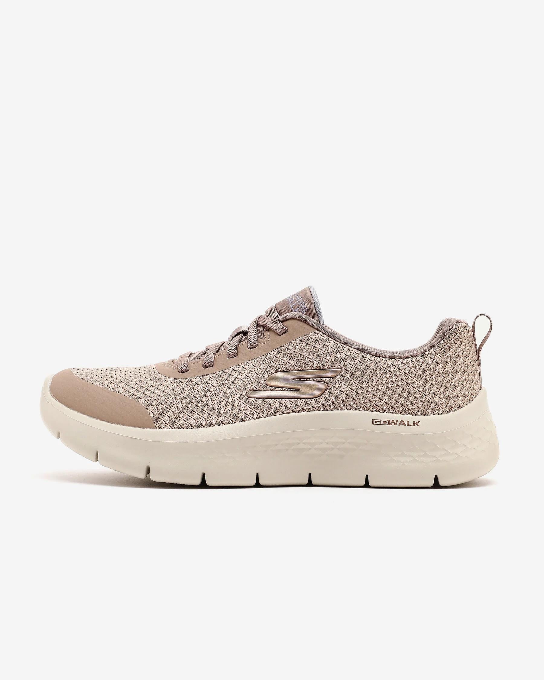 Skechers GO Walk Flex Kadın Spor Ayakkabı Bej/Lila (125515TK TPLV)