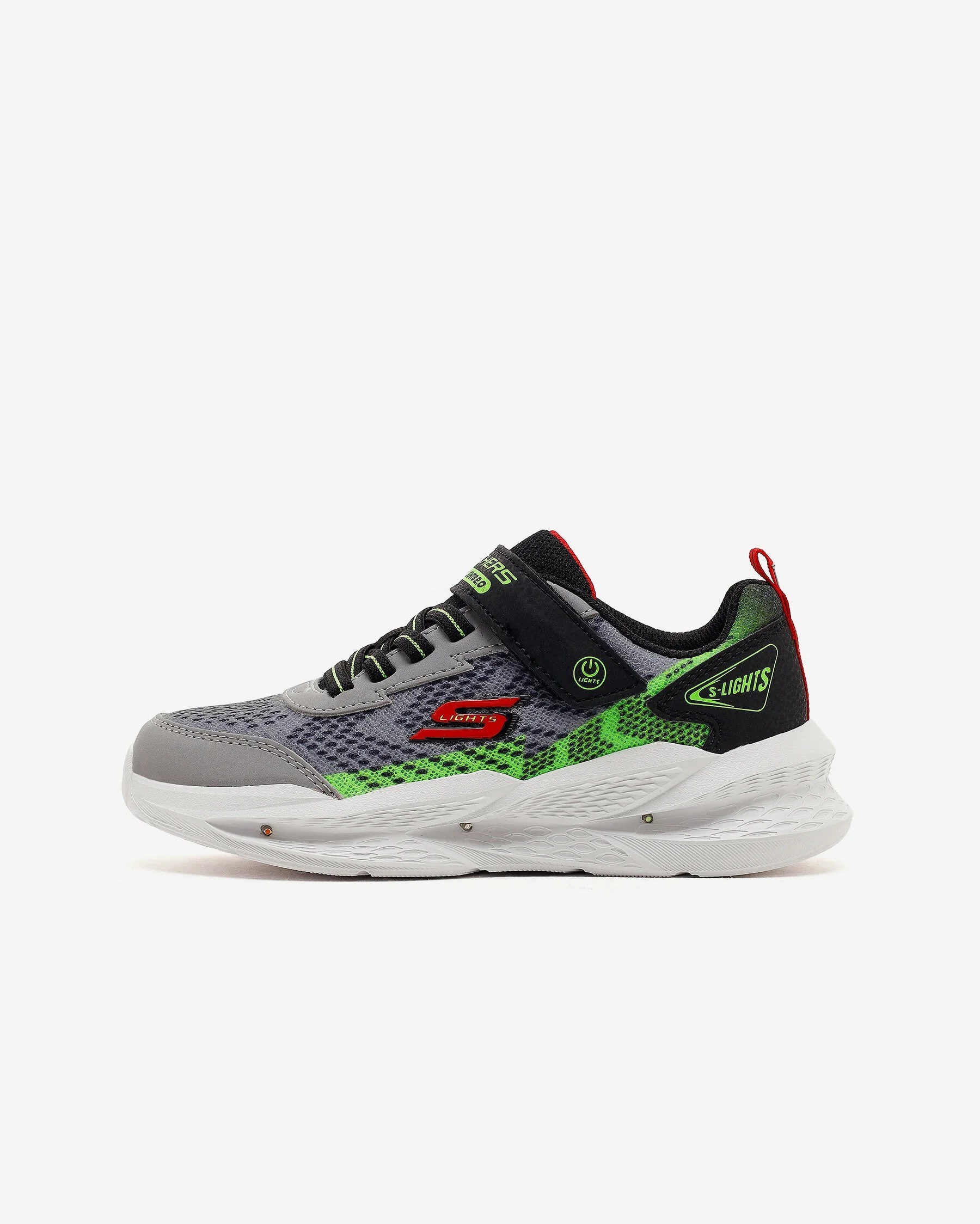 Skechers Meteor-Lights 2.0 Erkek Çocuk Gri Spor Ayakkabı (401490L GYBK)