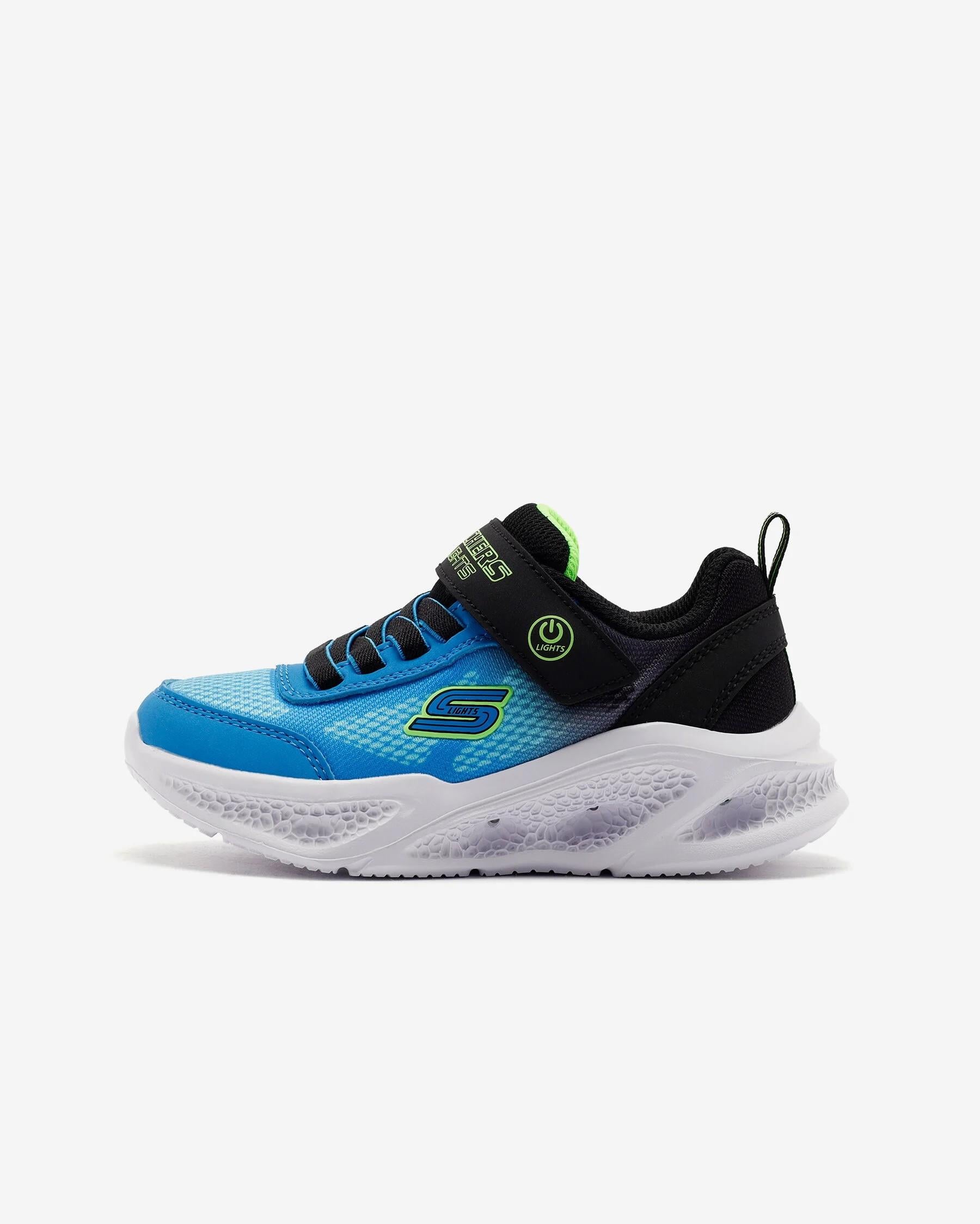 Skechers Meteor-Lights Krendox Çocuk Spor Ayakkabı Siyah/Mavi (401495L BKBL)