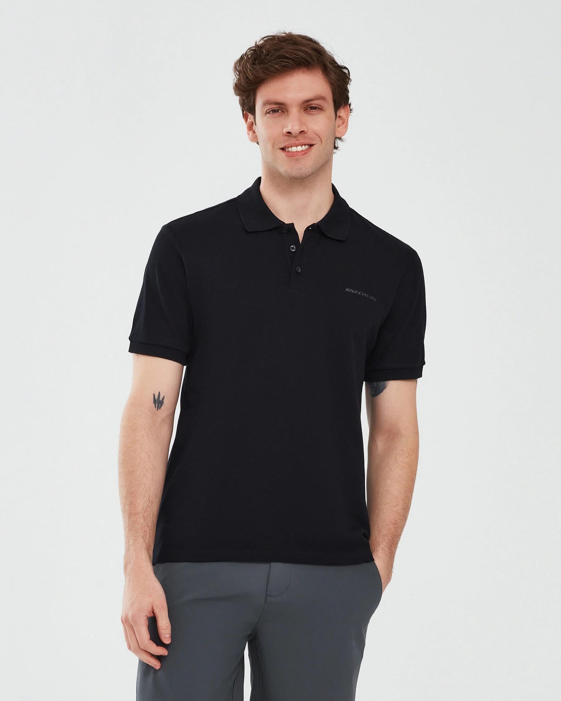 SKECHERS S211800-001 Polo M Short Sleeve Polo