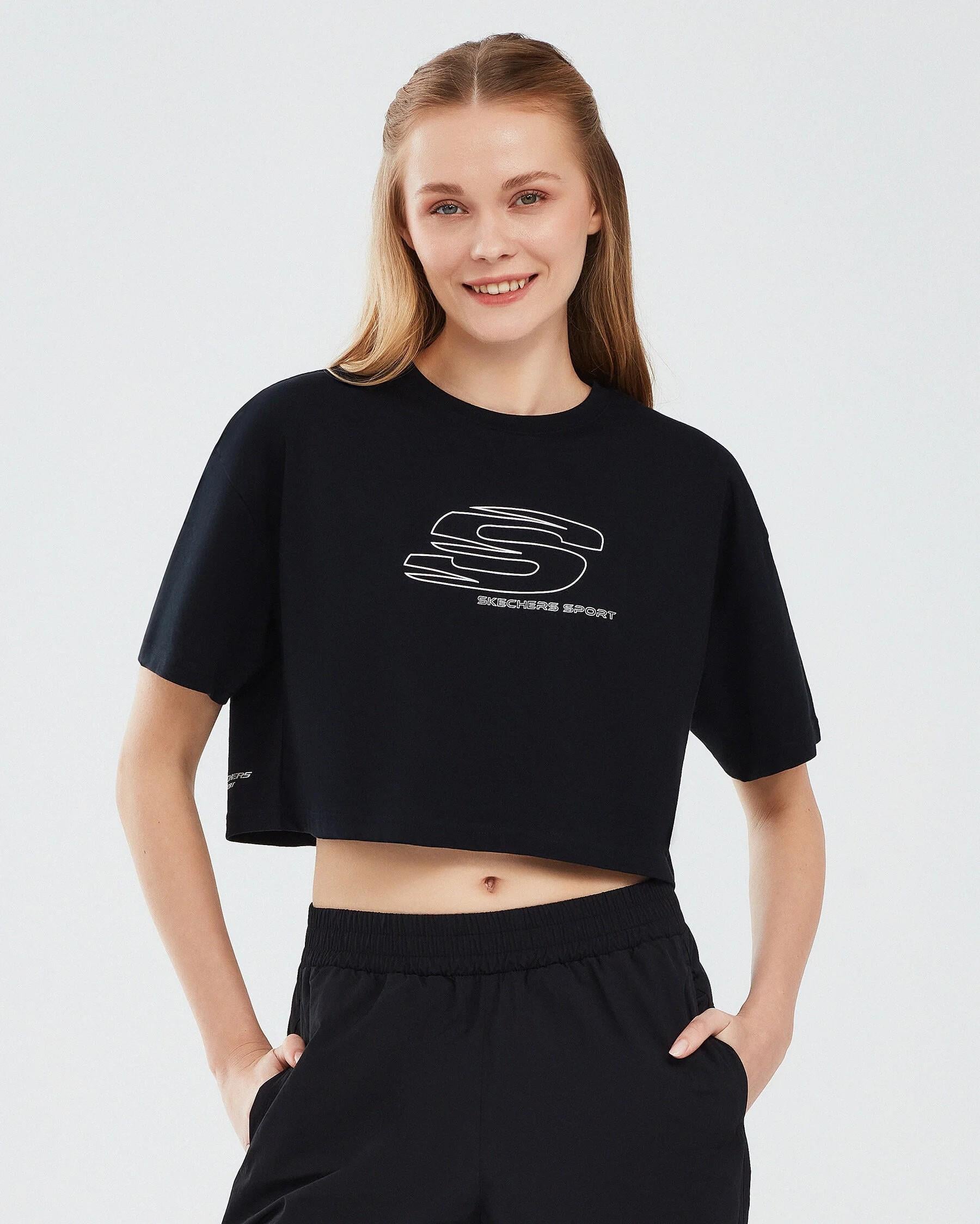 SKECHERS S241014-001 Graphic T-Shirt W Short Sleeve