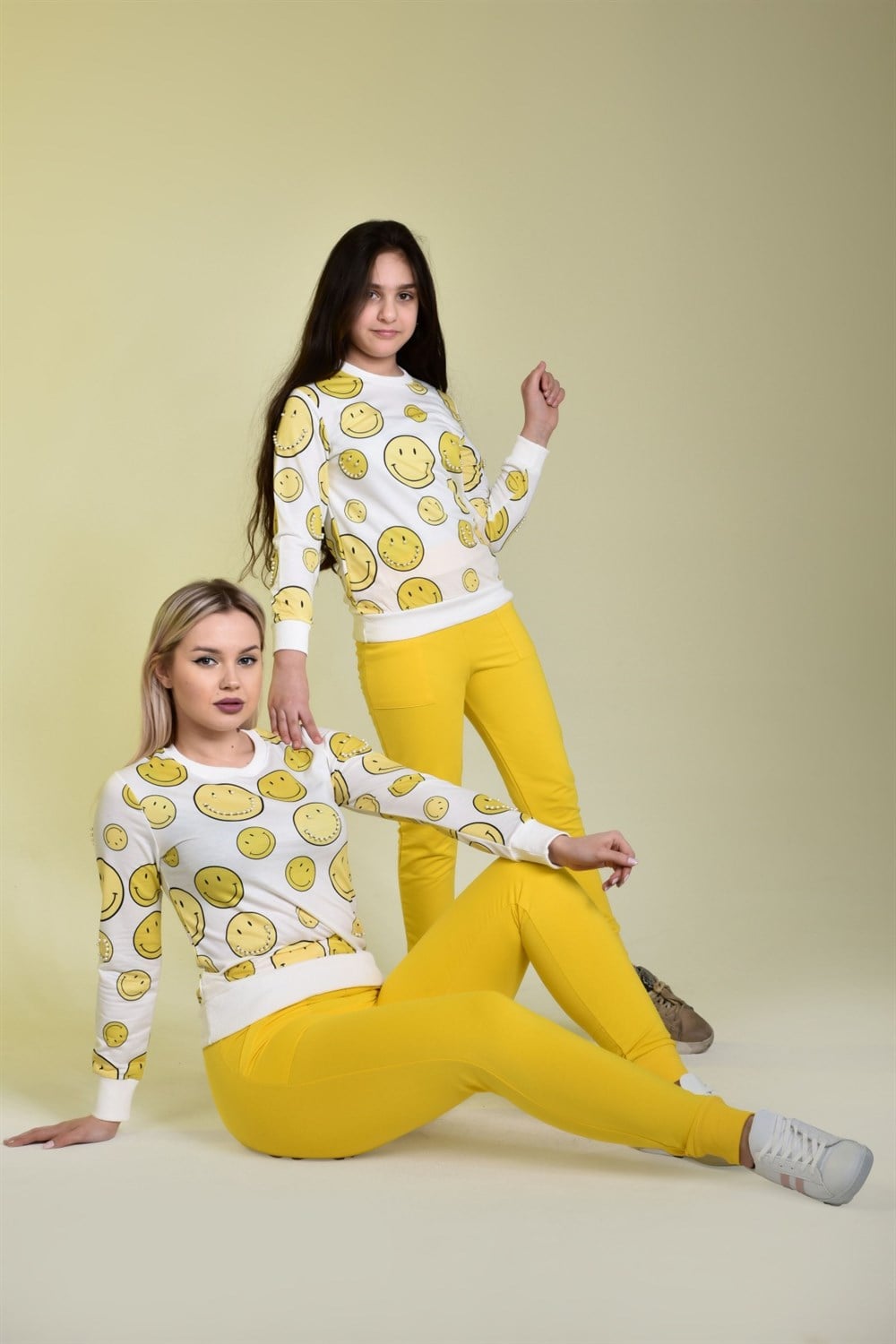Kombın anne ve kızı Pijama Takımı