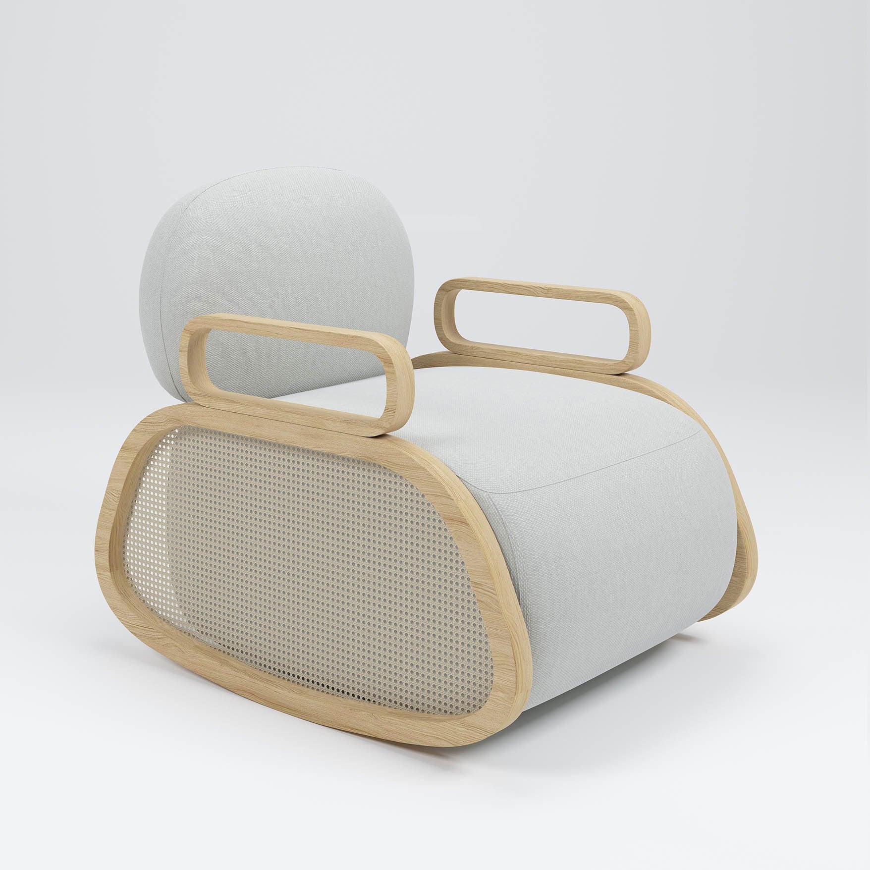 Ekru Civan Sallanan Koltuk