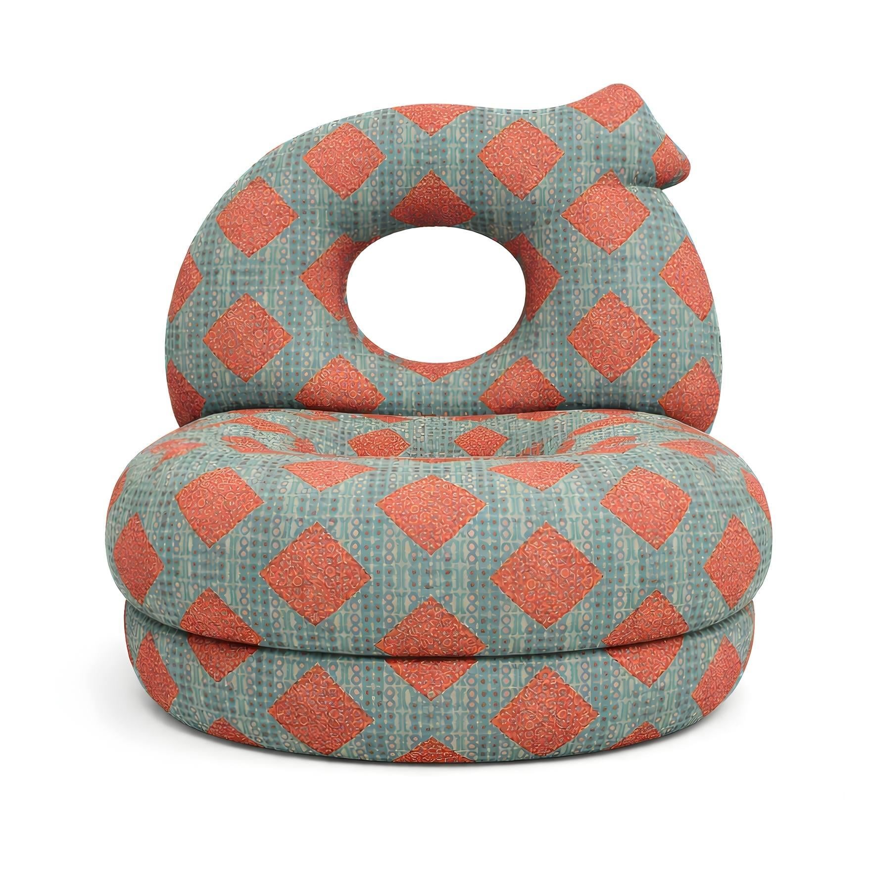 Mavi Huby LEE Tekli Koltuk