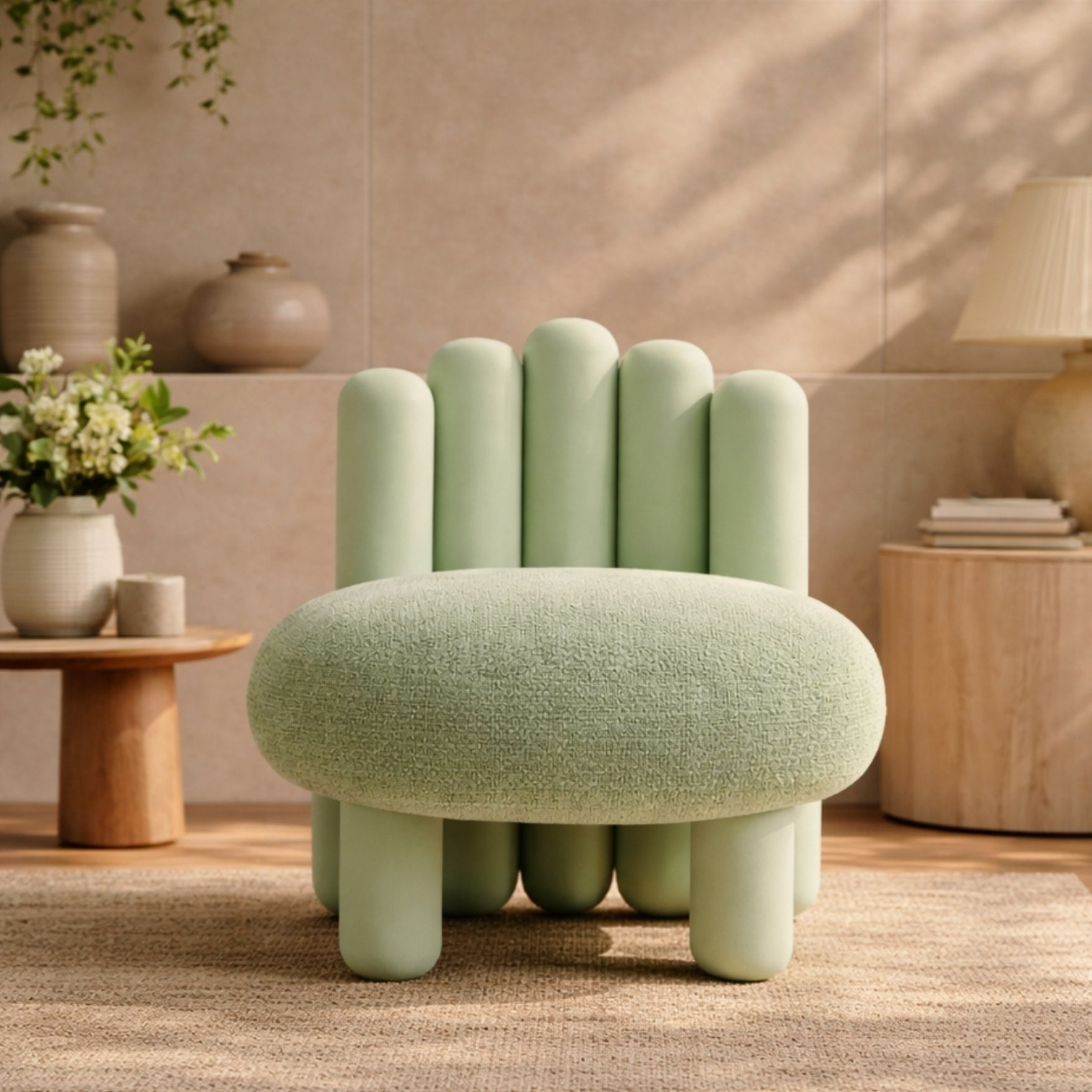 Yeşil Nob Tekli Koltuk