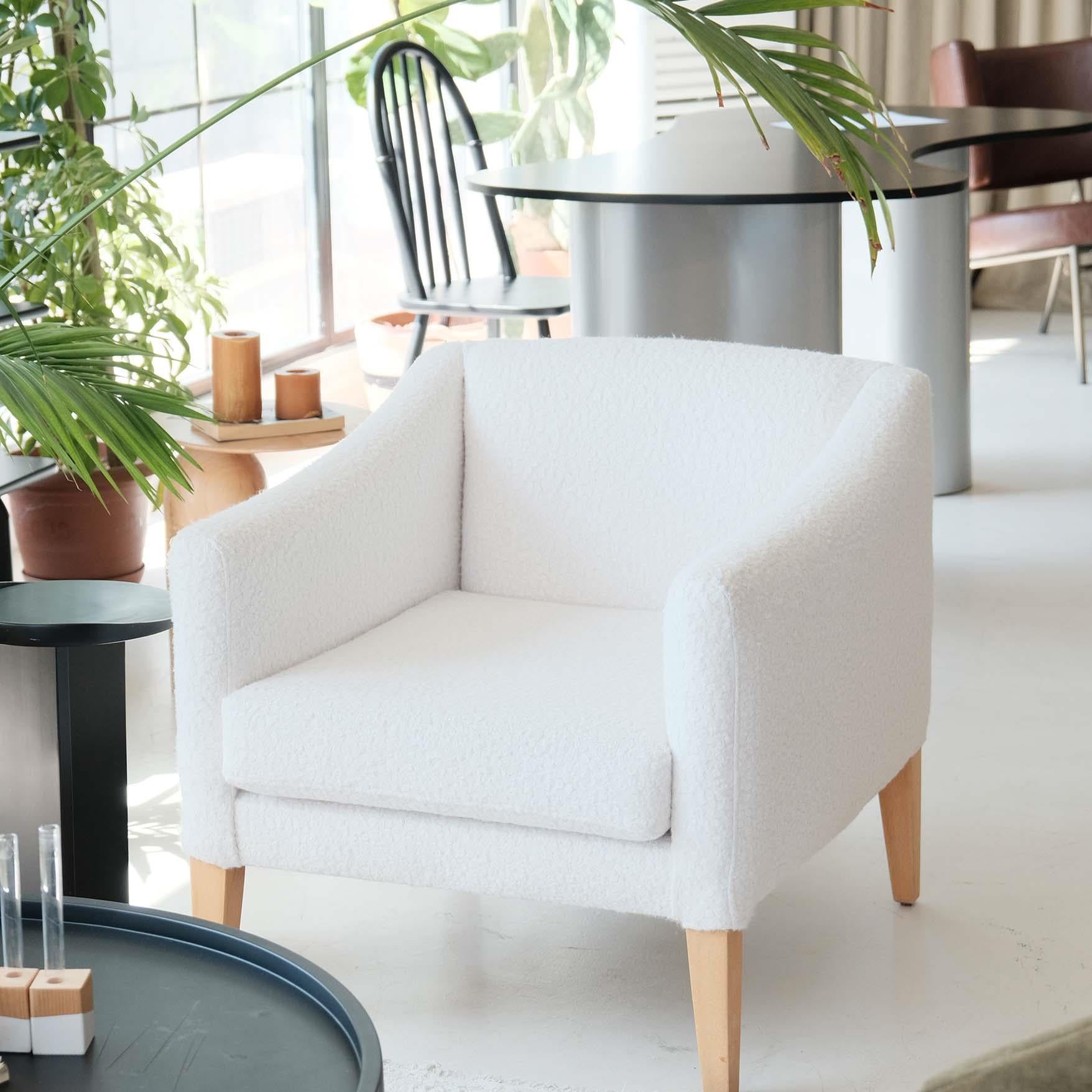 Ekru Ekim Tekli Koltuk