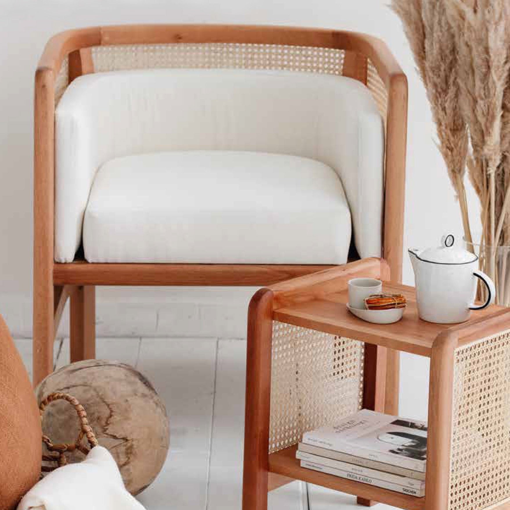 Ekru Siyar Tekli Koltuk