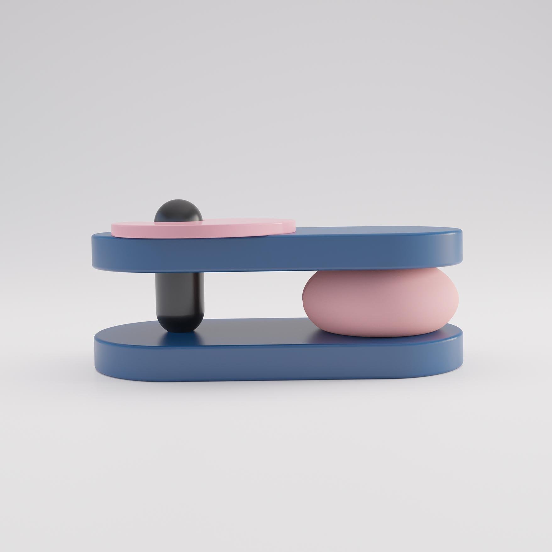 Blue Mellow Center Table