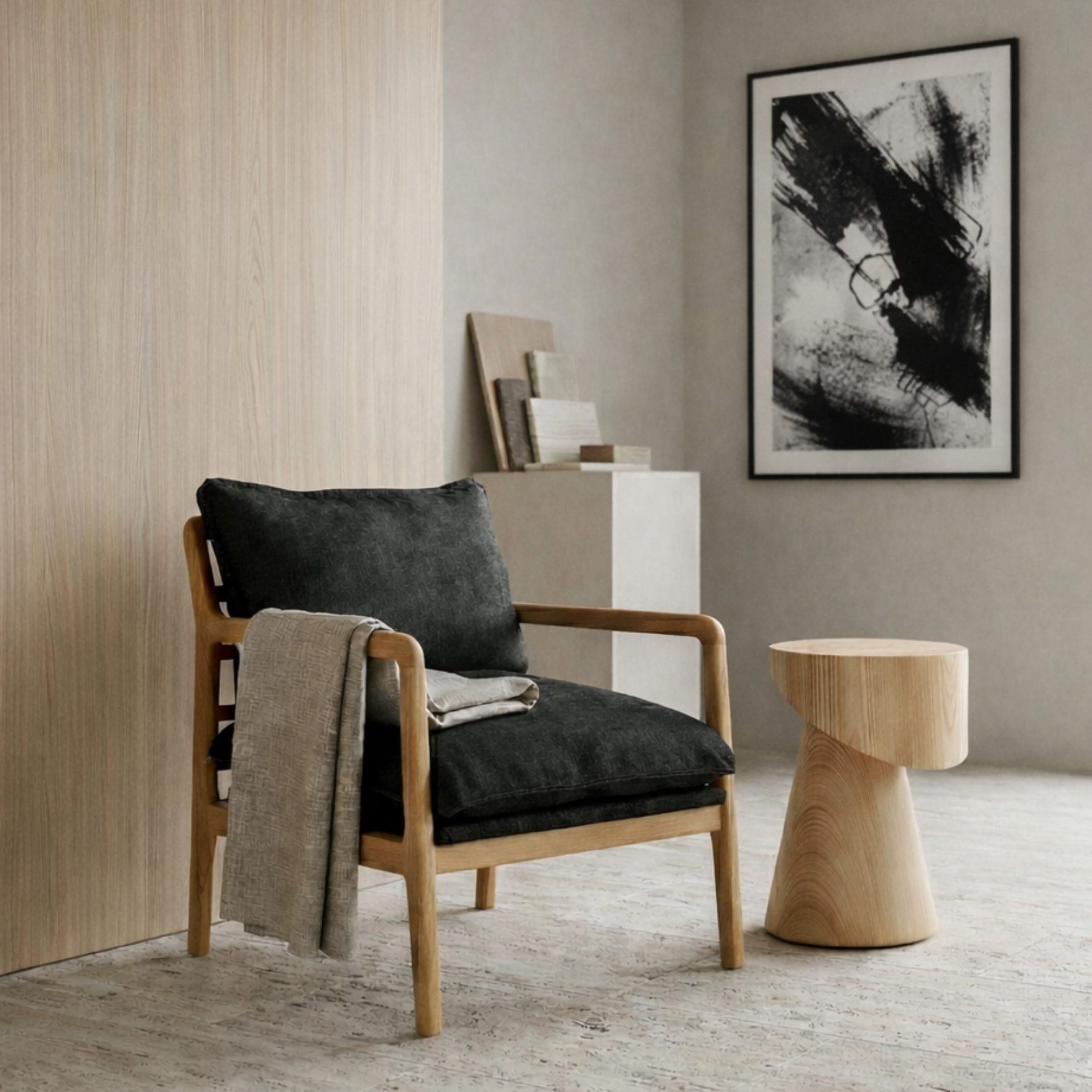 Naturel Şarlo Sehpa