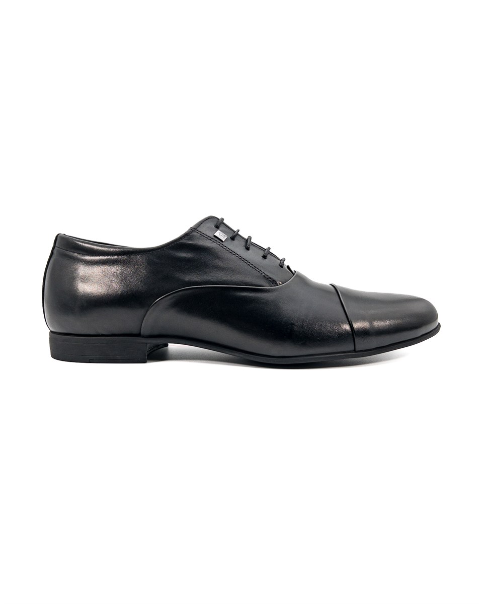 Selanik Siyah Hakiki Deri Erkek Klasik Ayakkabı | Tezcan