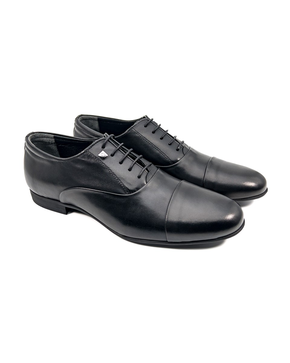 Selanik Black Genuine Leather Classic Shoes for Men | Tezcan