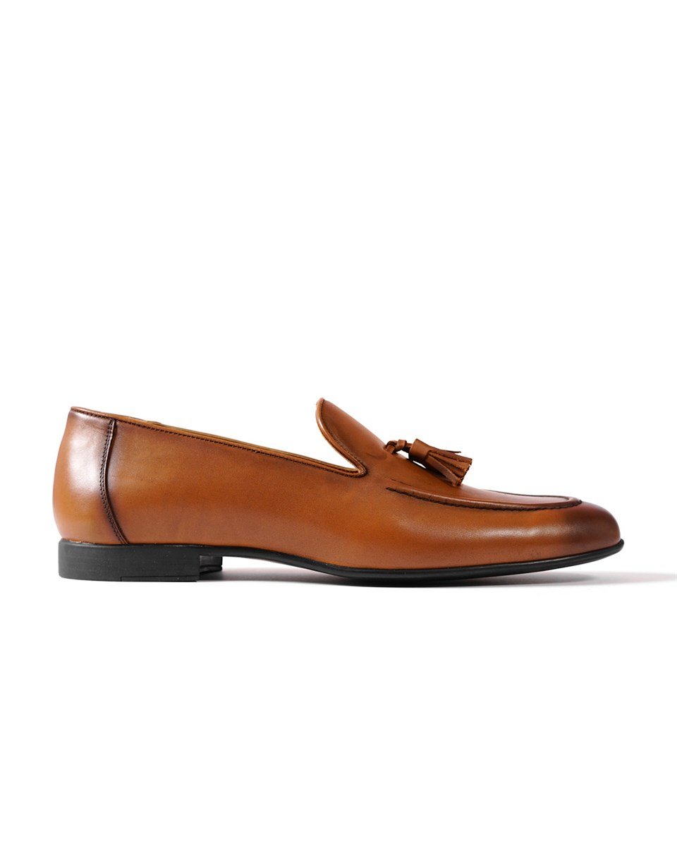 Serenad Taba Genuine Leather Classic Shoes for Men