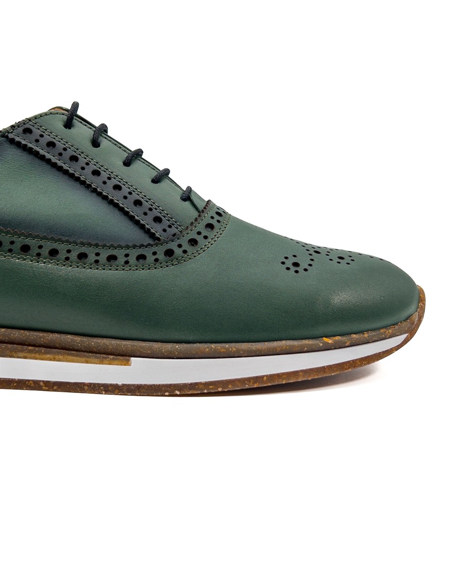 Presto Green Genuine Leather Classic Men's Shoes