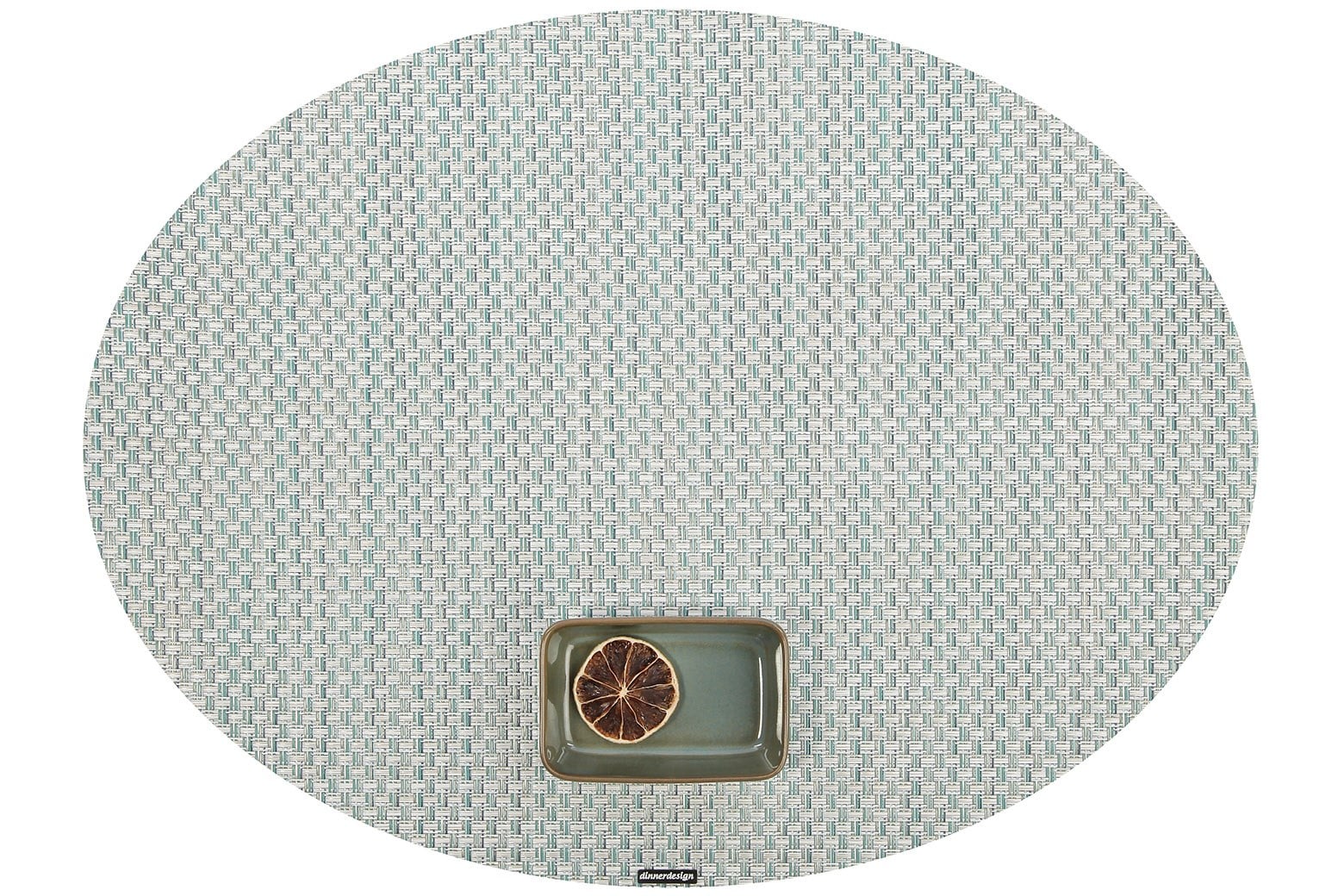 Lino Oval Aqua